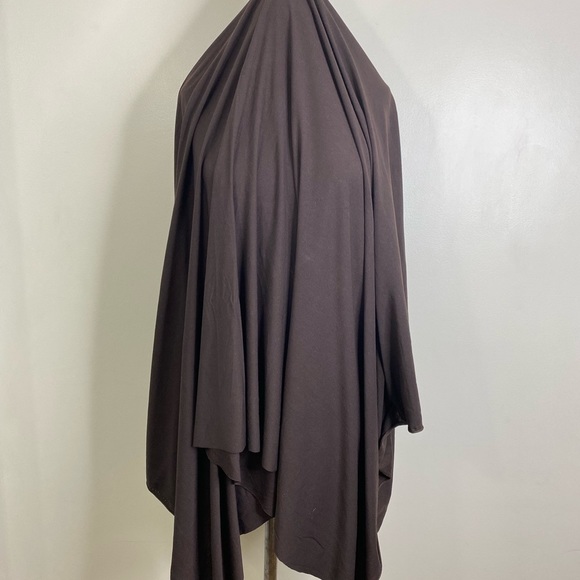 BROWN 1 WAY STRETCH FABRIC YOGA FABRIC LEGGINGS FARBIC - Picture 3 of 3